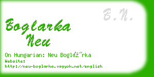 boglarka neu business card